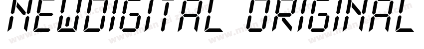 NewDigital Original字体转换